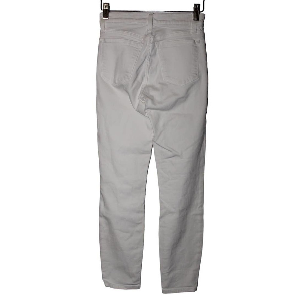 Women's J. Crew 9" High-Rise Toothpick E2268 White Skinny Jeans Size 24 Petite - Picture 2 of 10